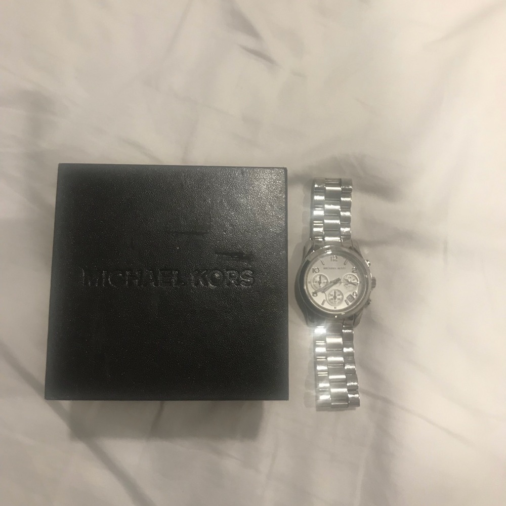 Authentic Silver Michael Kors Watch - image 5
